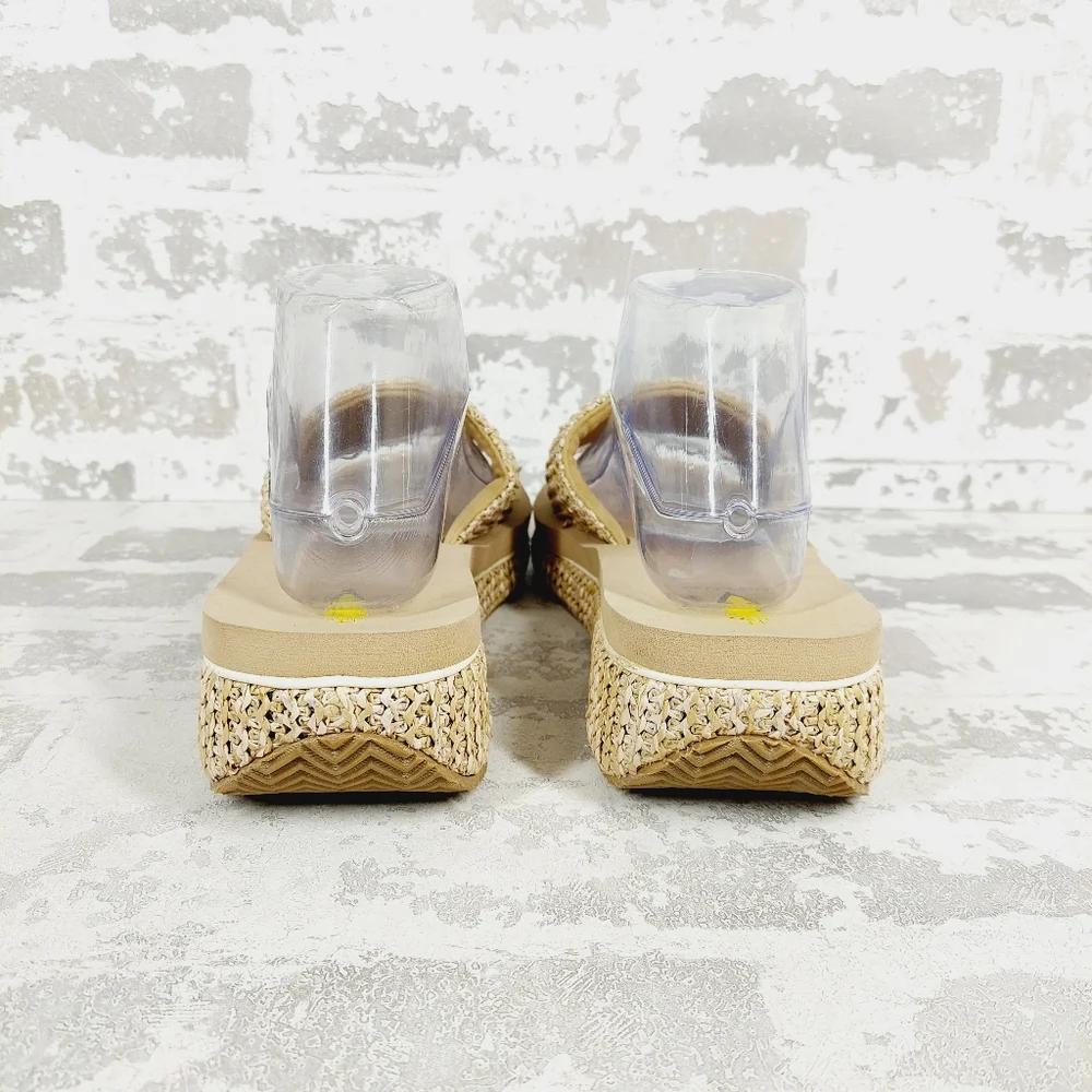 Volatile Tan Woven Platform Slide Sandals - Picture 5 of 12